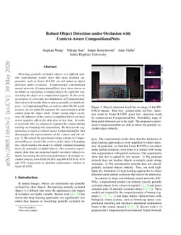 Robust Object Detection under Occlusion with Context-Aware
  CompositionalNets