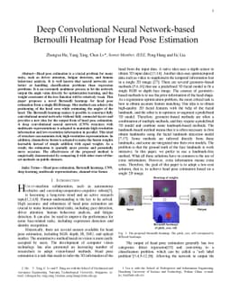 Deep Convolutional Neural Network-based Bernoulli Heatmap for Head Pose
  Estimation