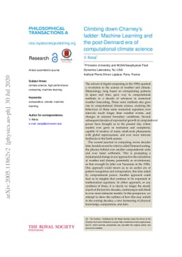 Climbing down Charney's ladder: Machine Learning and the post-Dennard
  era of computational climate science