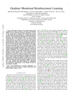 Gradient Monitored Reinforcement Learning