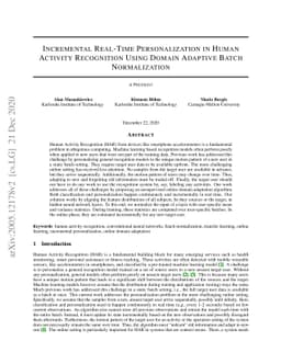 Incremental Real-Time Personalization in Human Activity Recognition
  Using Domain Adaptive Batch Normalization