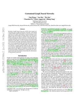 Customized Graph Neural Networks
