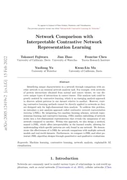 Network Comparison with Interpretable Contrastive Network Representation
  Learning