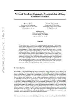 Network Bending: Expressive Manipulation of Deep Generative Models