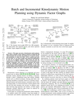 Batch and Incremental Kinodynamic Motion Planning using Dynamic Factor
  Graphs