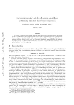 Enhancing accuracy of deep learning algorithms by training with
  low-discrepancy sequences