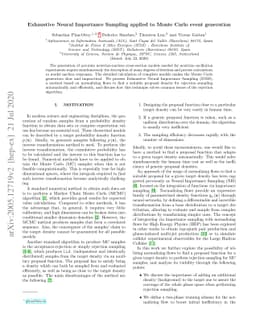 Exhaustive Neural Importance Sampling applied to Monte Carlo event
  generation