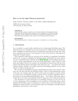 How to see the eight Thurston geometries