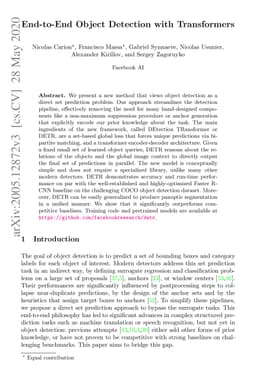 End-to-End Object Detection with Transformers