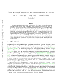 Class-Weighted Classification: Trade-offs and Robust Approaches