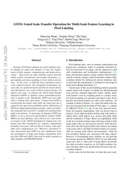 GSTO: Gated Scale-Transfer Operation for Multi-Scale Feature Learning in
  Pixel Labeling