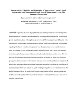 InteractionNet: Modeling and Explaining of Noncovalent Protein-Ligand
  Interactions with Noncovalent Graph Neural Network and Layer-Wise Relevance
  Propagation