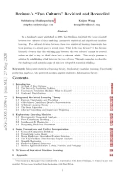 Breiman's "Two Cultures" Revisited and Reconciled