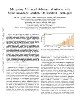 Mitigating Advanced Adversarial Attacks with More Advanced Gradient
  Obfuscation Techniques