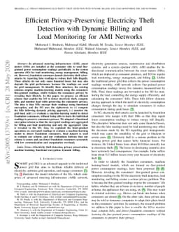 Efficient Privacy-Preserving Electricity Theft Detection with Dynamic
  Billing and Load Monitoring for AMI Networks