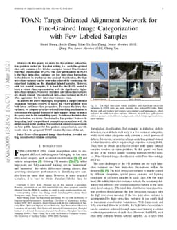 TOAN: Target-Oriented Alignment Network for Fine-Grained Image
  Categorization with Few Labeled Samples