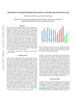 Traditional Method Inspired Deep Neural Network for Edge Detection