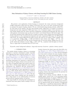Mass Estimation of Galaxy Clusters with Deep Learning II: CMB Cluster
  Lensing