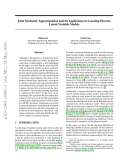 Joint Stochastic Approximation and Its Application to Learning Discrete
  Latent Variable Models