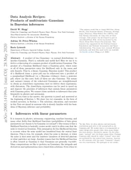 Data Analysis Recipes: Products of multivariate Gaussians in Bayesian
  inferences