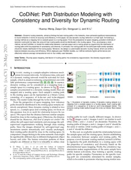CoDiNet: Path Distribution Modeling with Consistency and Diversity for
  Dynamic Routing
