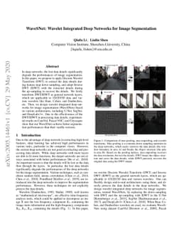WaveSNet: Wavelet Integrated Deep Networks for Image Segmentation