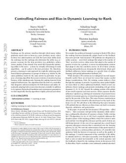 Controlling Fairness and Bias in Dynamic Learning-to-Rank