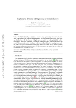 Explainable Artificial Intelligence: a Systematic Review