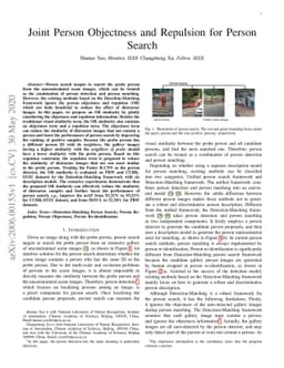 Joint Person Objectness and Repulsion for Person Search