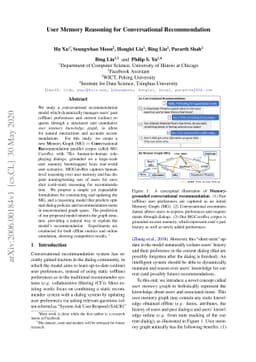 User Memory Reasoning for Conversational Recommendation