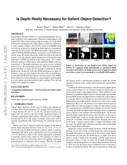 Is Depth Really Necessary for Salient Object Detection?