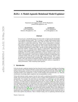 RelEx: A Model-Agnostic Relational Model Explainer