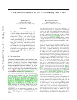 The Expressive Power of a Class of Normalizing Flow Models