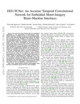 EEG-TCNet: An Accurate Temporal Convolutional Network for Embedded
  Motor-Imagery Brain-Machine Interfaces