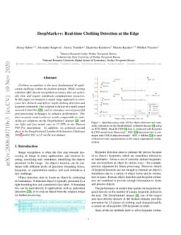 DeepMark++: Real-time Clothing Detection at the Edge