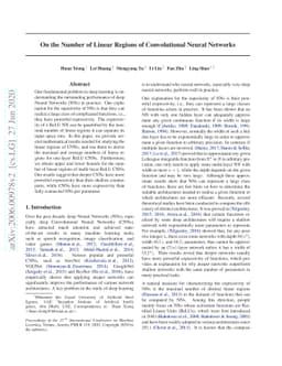 On the Number of Linear Regions of Convolutional Neural Networks