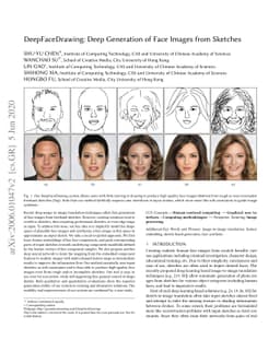 Deep Generation of Face Images from Sketches