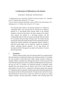 Careful analysis of XRD patterns with Attention