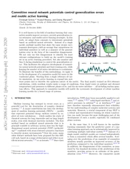Committee neural network potentials control generalization errors and
  enable active learning