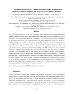 A Comprehensive Study of Data Augmentation Strategies for Prostate
  Cancer Detection in Diffusion-weighted MRI using Convolutional Neural
  Networks
