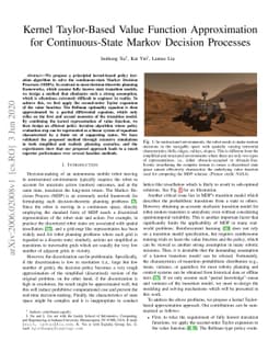 Kernel Taylor-Based Value Function Approximation for Continuous-State
  Markov Decision Processes