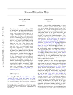 Graphical Normalizing Flows