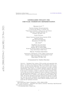 Generalized Penalty for Circular Coordinate Representation