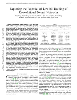 Exploring the Potential of Low-bit Training of Convolutional Neural
  Networks