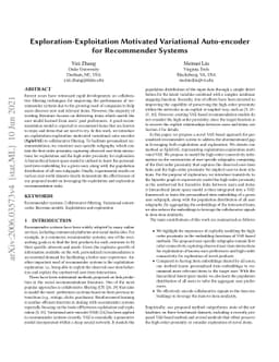 Exploration-Exploitation Motivated Variational Auto-Encoder for
  Recommender Systems