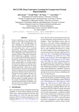 DeCLUTR: Deep Contrastive Learning for Unsupervised Textual
  Representations