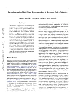 Re-understanding Finite-State Representations of Recurrent Policy
  Networks