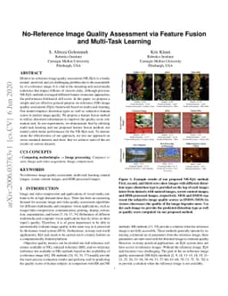 No-Reference Image Quality Assessment via Feature Fusion and Multi-Task
  Learning