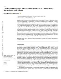 The Impact of Global Structural Information in Graph Neural Networks
  Applications