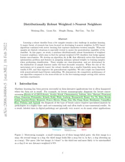 Distributionally Robust Weighted $k$-Nearest Neighbors